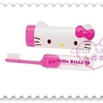 ♥小花花日本精品♥Hello Kitty 牙刷旅行用牙刷組附收納盒出國必備日本製 34003602