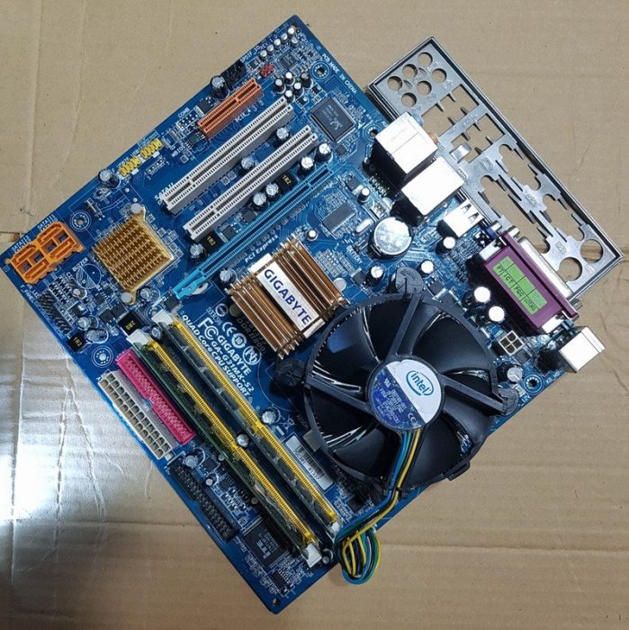 Intel Q8200四核心CPU+技嘉 GA-G31MX-S2 主機板+KingMax 4G記憶體【整套附風扇與擋板】