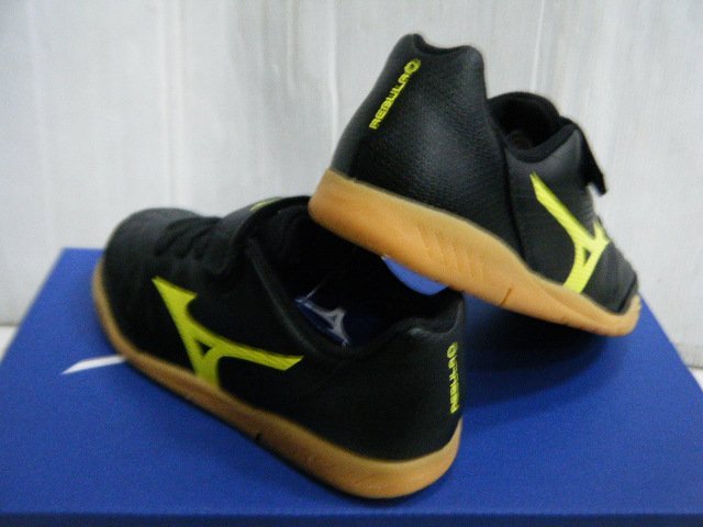 新太陽 MIZUNO 美津濃 REBULA CLUB KIDS P1GG206645 兒童 平底 足球鞋 黑 特1500