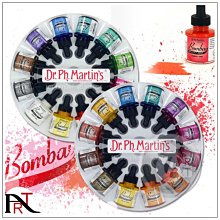 『ART小舖』Dr.Ph.Martin's 馬汀博士 Bombay孟買印度墨水 30ml 12色套組系列 單盒