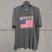 南◇現 DICKIES 國旗 短TEE 鐵灰色 軍綠色 短袖 短T 文字 工裝 LOGO 街頭 美版 棉質