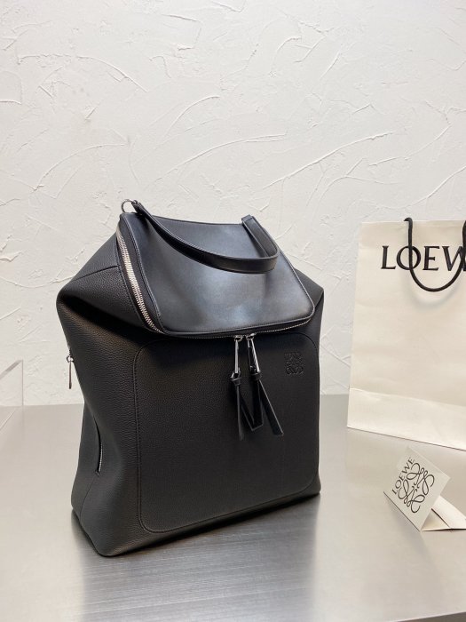 熱銷特惠 三色可選  Loewe Goya Small Backpack 新款男士雙肩包 男款背包 40 30cm明星同款 大牌 經典爆款