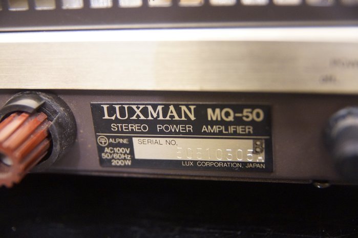139.LUXMAN MQ-50頂級經典銘品美國奇異 GE 6550*4 近代的真空管後級擴大機特價6.6萬元