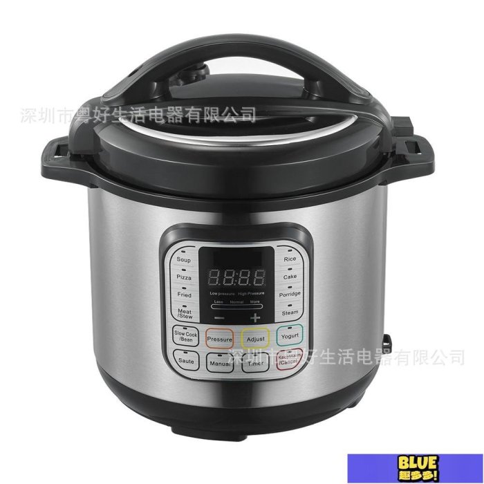 美規110V電壓力鍋Pressure cooker英文跨境電商6升8升電飯煲現貨-趣多多