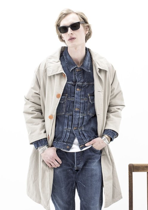 Visvim ict Lcc cloud coffee shop coat 店員用長薄外套 size:o