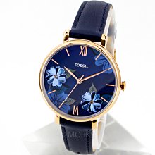 現貨 可自取 FOSSIL ES4673 手錶 36mm 玫瑰金錶框 珍珠母貝面盤 藍色皮錶帶 女錶