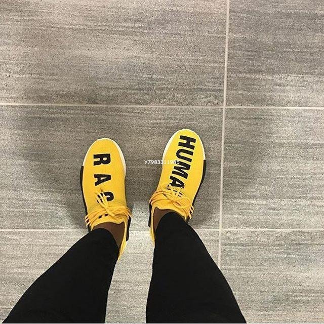 Adidas Originals Nmd Human Race 休閑運動 慢跑鞋“ Yellow”黃色 Bb0619 男女鞋