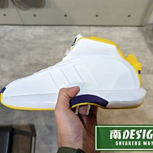 南🔥2022 12月 ADIDAS CRAZY1 KOBE 籃球鞋 Lakers 湖人 主場 男款 白黃 GY8947