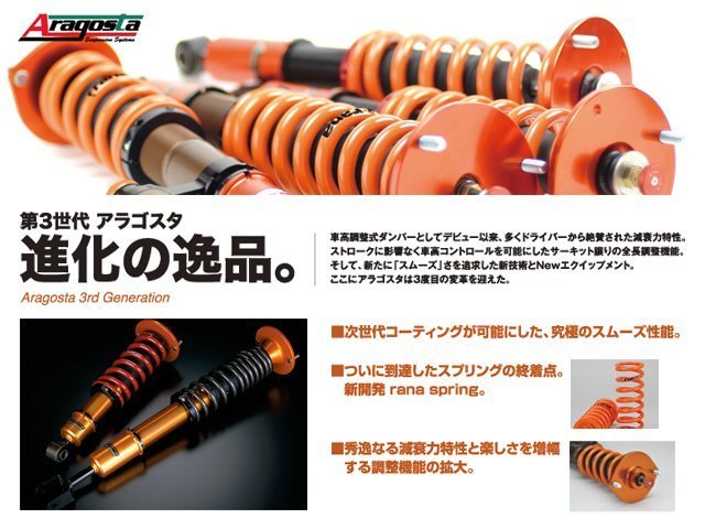 【Power Parts】ARAGOSTA TYPE-S 避震器組 LOTUS ELISE 2011-