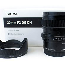 【高雄青蘋果3C】Sigma 20mm f/2 DG DN Contempora 二手鏡頭 #76140