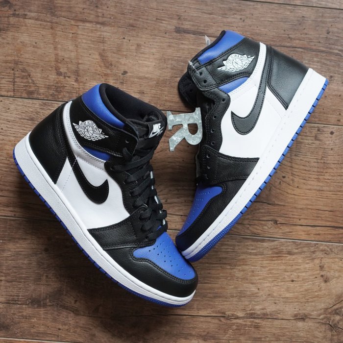 R'代購NIKE AIR JORDAN 1 GAME ROYAL 黑藍腳趾藤原浩小閃電555088-041