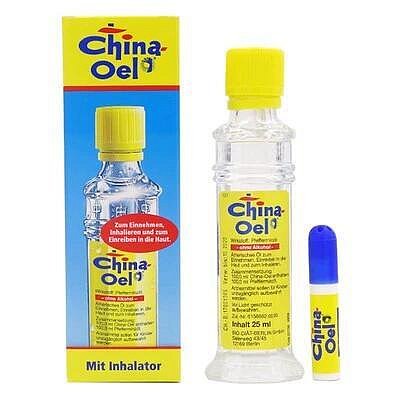 【換糖鋪子】現貨 德國百靈百百靈China oel 薄荷油25ml(不含吸入器)China oil