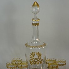 19世紀 法國 Saint Louis 水晶玻璃酒具組