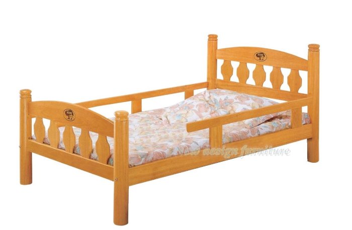 【N D Furniture】台南在地家具-實木側雙欄3.5尺單人床台/床架WB