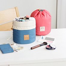 【Love Shop】韓版桶式洗漱包 旅行化妝品收納包 防水旅行袋 登機包 旅行包 飛機包化妝包束口袋