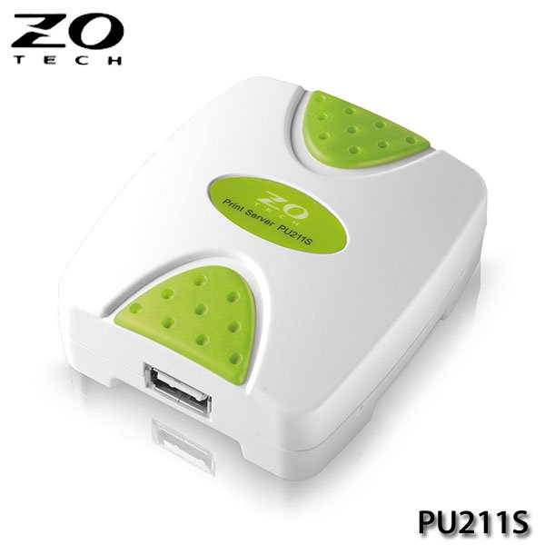 【MR3C】含稅附發票 ZO TECH零壹 PU211S 單埠 印表機伺服器(USB 2.0)