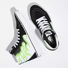 【日貨代購CITY】VANS SK8-HI Neon Green FLAME 黑白 綠火焰 螢光 美版 預購