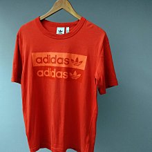 CA 愛迪達 adidas 橘色 純棉 休閒短t XS號 一元起標無底價P784