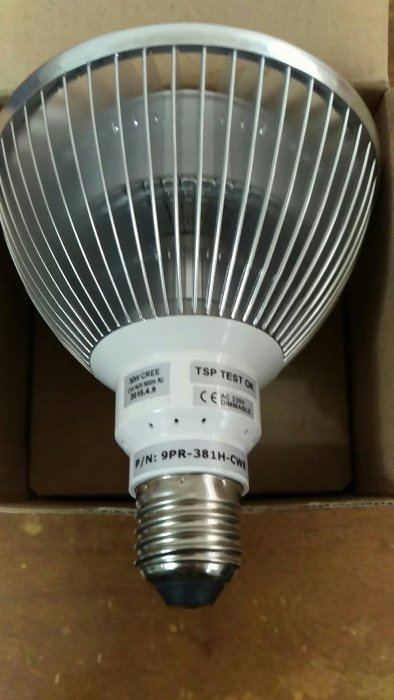 LED PAR38 30W 暖白光(5000K) 220V 適用 可調光 原售價1800  出清特價