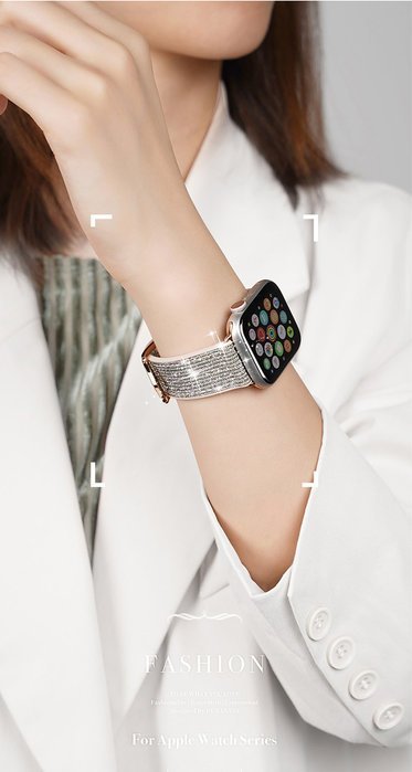 時尚亮片錶帶 38/40/41mm 錶帶 DUX DUCIS 蘋果錶帶 Apple Watch 7 6 5 4 3 SE