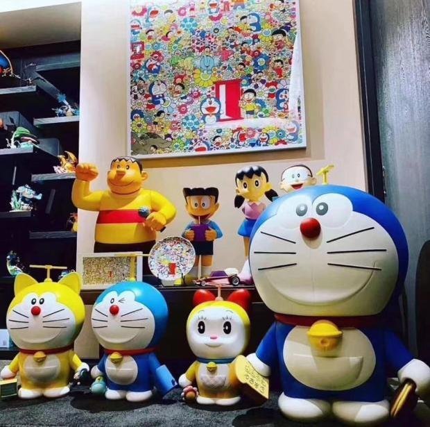 Mega哆啦A夢叮當貓機器貓大型手辦玩偶擺件客廳商場咖啡店擺設-雙喜生活館