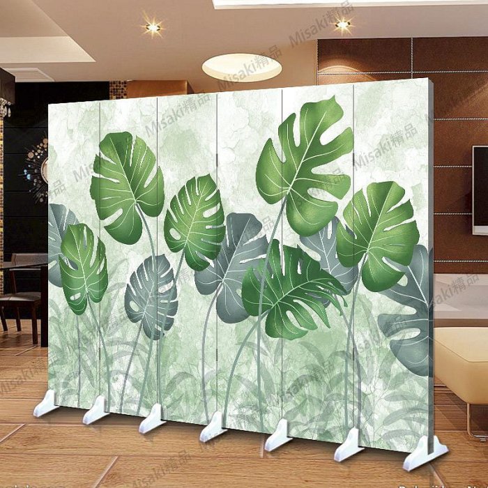 北歐屏風隔斷客廳裝飾墻移動折疊簡約現代臥室雙面布藝裝飾辦公室-Misaki精品