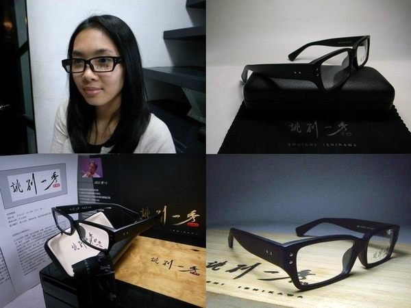 信義計劃 眼鏡 誂別一秀 日本 手工眼鏡 霧黑色 鉚釘款 方框 超越雷朋機器娃娃丁小雨款