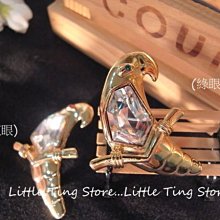 Little Ting Store :德國古董珠寶 鸚鵡別針胸針水晶鑽/型男用別針適用在帽子領口針西裝領口