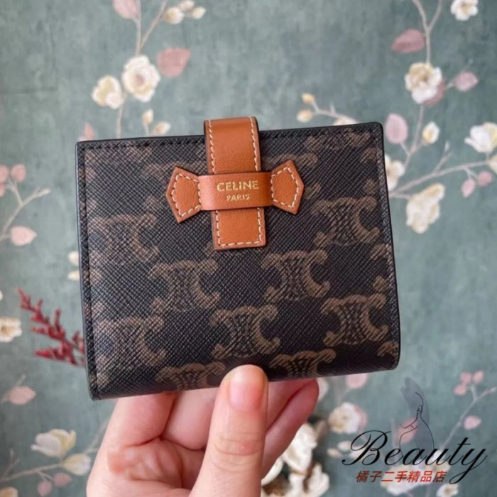 CELINE 賽琳 celine small strap wallet 對折 短夾 皮夾 錢包 現貨