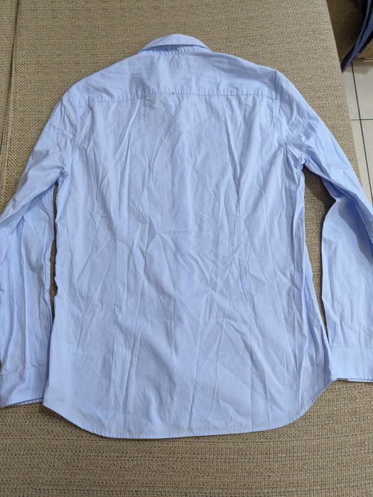 香港品牌 G2000 淺藍色長袖襯衫 上班襯衫 修身顯瘦休閒襯衫