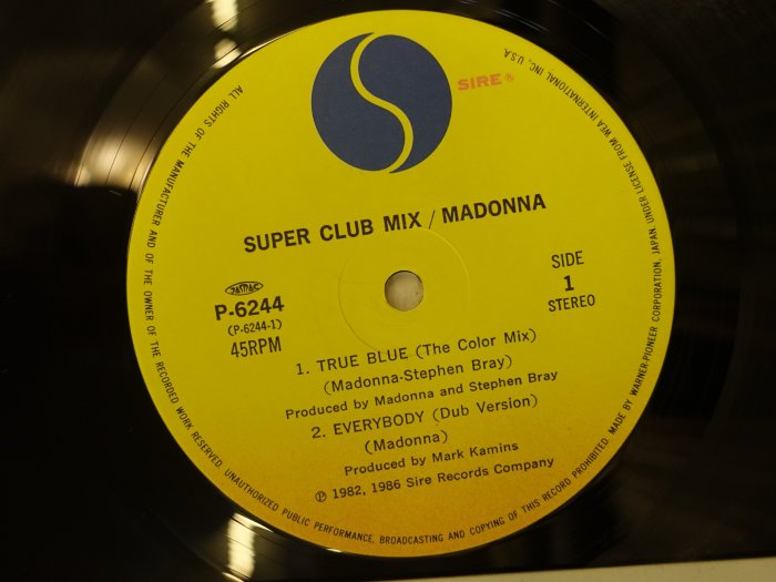 【柯南唱片】MADONNA 瑪丹娜 //True Blue//45轉高音質＞＞日版LP