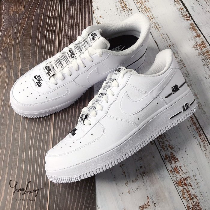 【Luxury】正品 Nike Air Force 1 '07 AF1 空軍一號 滑板鞋 黑白串標 螢光 藍白 三款