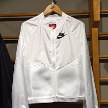 【Dr.Shoes】Nike Tech Hypermesh Bomber 女裝 白色 圓領運動外套 725851-100