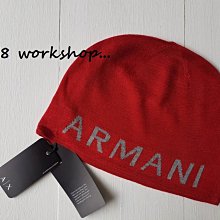 【A/X配件館】☆【ARMANI EXCHANGE品牌毛帽/針織帽】☆【AXH001A8】☆ (紅色)