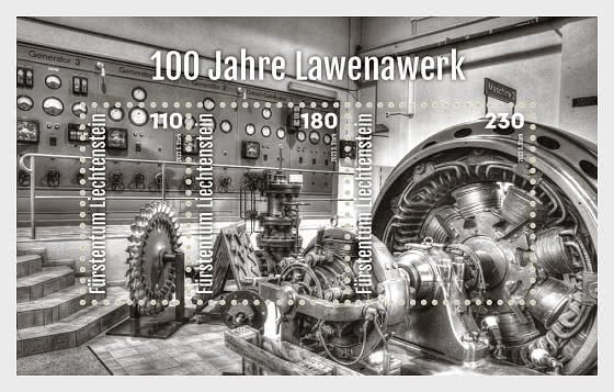 2023年列支敦士登Lawena發電廠百年小全張