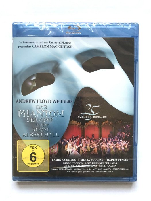 【訂購】The Phantom of the Opera 藍光BD+DVD 歌劇魅影25周年