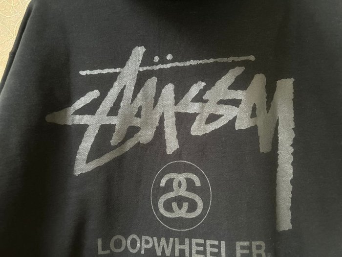 BLACK全新LOOPWHEELER x MASTERMIND JAPAN x STUSSY連帽外套MMJ帽夾/帽T