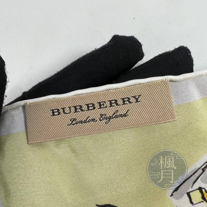 BRAND楓月 BURBERRY 巴寶麗 海灘絲巾 90X90 品牌配件 精品配件 優雅時尚氣質 披肩