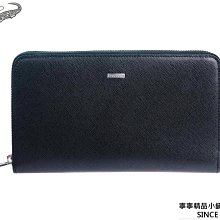 【寧寧精品*台中精品專賣店】Crocodile 鱷魚 全牛皮真皮 黑色商務手拿包超多夾層可放護照夾7吋手機 057-5