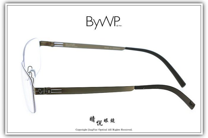 【睛悦眼鏡】日耳曼的純粹堅毅 德國 BYWP 薄鋼眼鏡 BYA OEXUH GY 90717