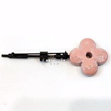 A2527 LV 粉色 花朵陶瓷 別針  (遠麗精品 台北店)