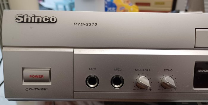 ╭✿㊣ 二手 新科 Shinco DVD PLAYER 播放器【DVD-2310】CD/MP3/Super VCD/VCD/CD-R/CD-RW 送紅白黃AV端