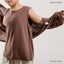 S~XL ♥外套(棕色) BUCKETLIST-2 24夏季 BUC240417-001『韓爸有衣正韓國童裝』~預購
