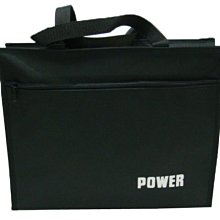 【菲歐娜】5452-2-(特價拍品)POWER 補習袋,A4資料袋,手提袋(黑) 台灣製作