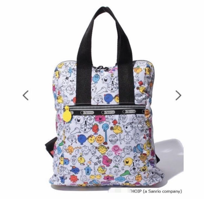 現貨 LeSportsac x MR. MEN LITTLE MISS 手提降落傘防水雙肩背包8240 奇先生妙小姐