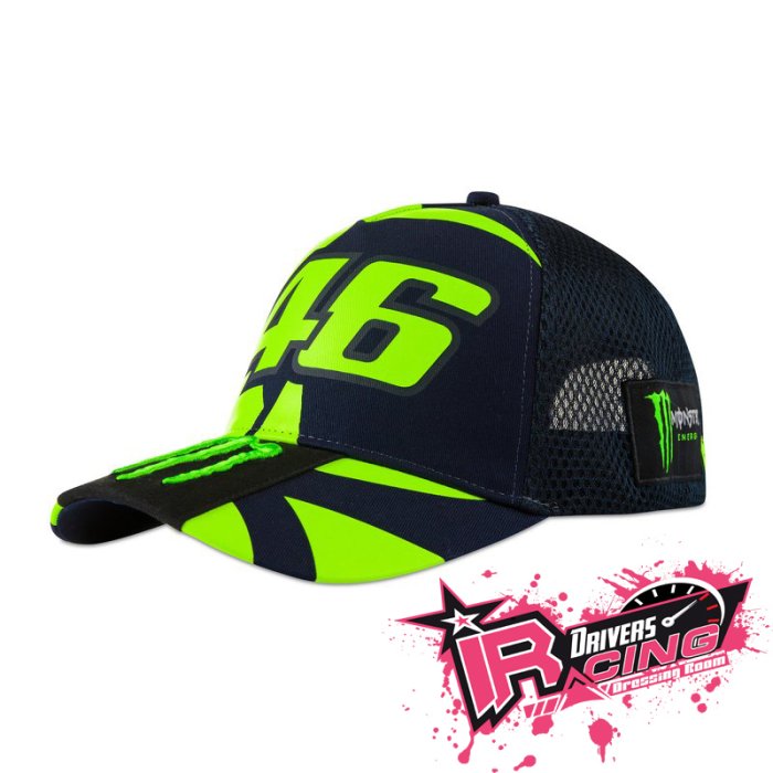 ♚賽車手的試衣間♚ VR46 Rossi REPLICA 46 MONSTER ENERGY CAP 網帽 賽車帽