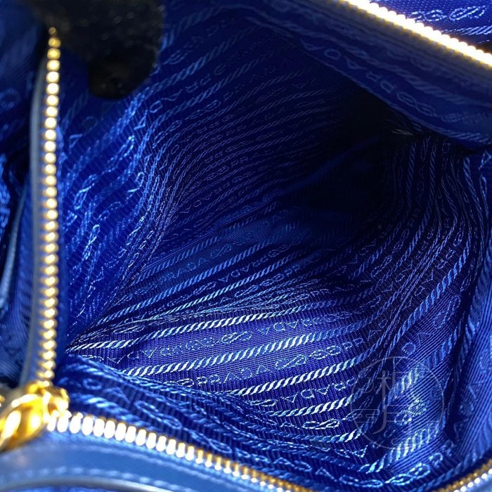 PRADA 寶藍色 TOTE 托特包 精品包 側背包 斜背包 手提包 兩用包 2WAY 精品側背包