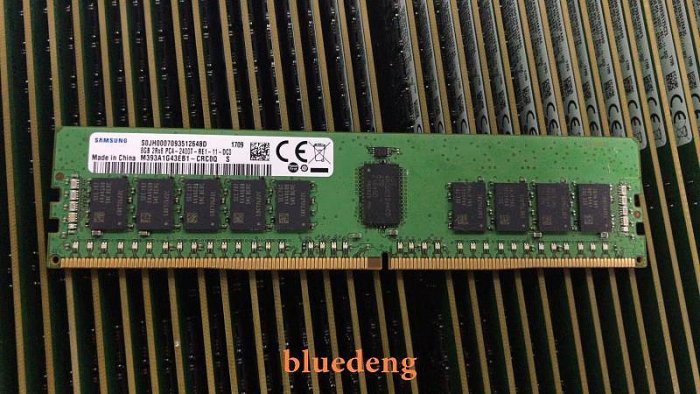 三星 8G 2RX8 PC4-2400T DDR4 ECC REG 8GB RDIMM 伺服器記憶體