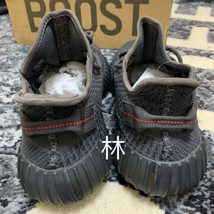 全新現貨 Adidas Yeezy Boost 350 V2 Black REFLECTIVE 黑天使 鞋帶反光 FU9006 肯爺 Kanye West