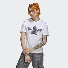 南◇2022 6月 ADIDAS OG LOGO 短袖上衣 短T 三葉草 印花 基本款 女款 白 HB9436